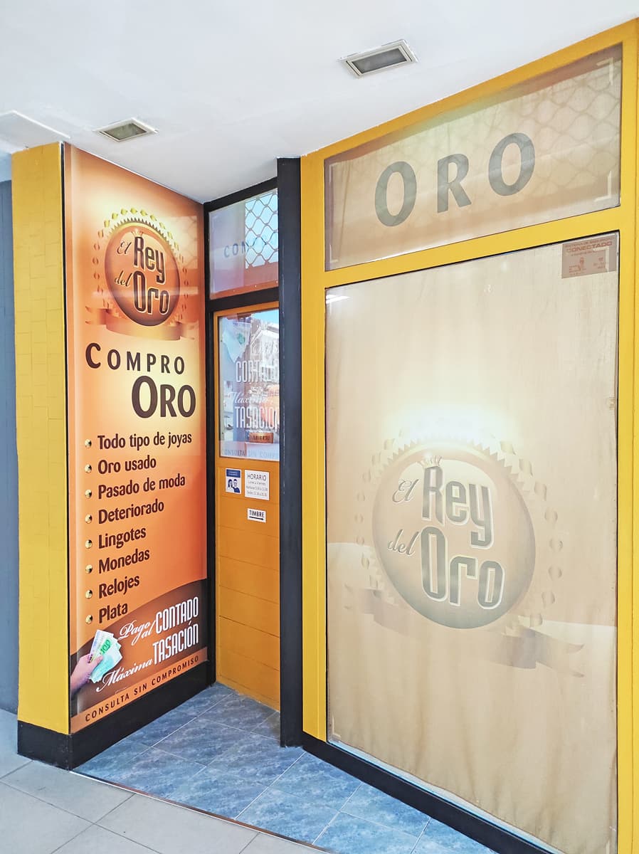 Establecimiento de compraventa de oro en Vigo - El Rey del Oro